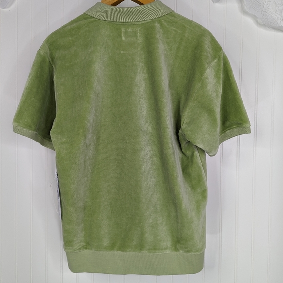 OBEY Stefano Short Sleeve Velour Polo NWT Sz M - Picture 9 of 13